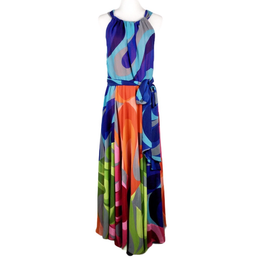 Soft Surroundings Rainbow Carnival Maxi Dress